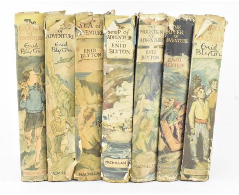 Blyton, Enid. Seven novels from the Adventure Series, being first &amp; later impressions all in dust wrappers, lacking the f