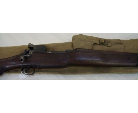 Military Enfield service type bolt action .303 rifle with fixed fore and adjustable ladder rear sights, various stamps includ