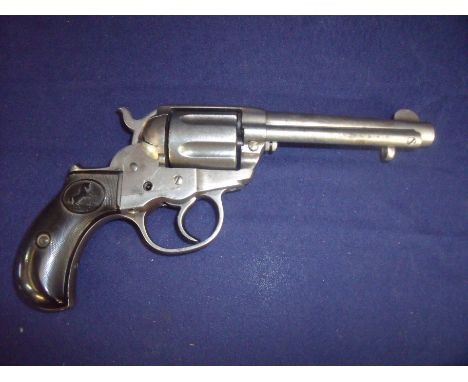 Colt .41 lightning percussion cap revolver with 4.5 inch barrel stamped Colt DA.41, the framework stamped with various patent