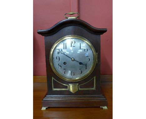 A 19th Century German Junghans mahogany bracket clock