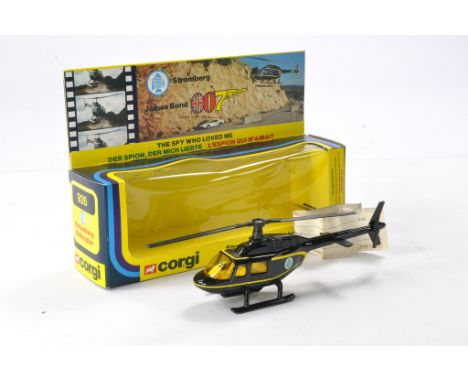 Corgi No. 926 James Bond 007 Stromberg Helicopter. Excellent, including missiles on sprues in excellent box with leaflet. Har