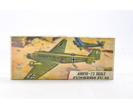 Airfix Vintage Plastic Model Kit in 1/72 comprising Junkers JU52. Complete and unstarted. 