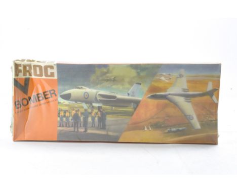 FROG Vintage Plastic Model Kit in 1/96 comprising Avro Vulcan V Bomber. Complete and Unstarted, still in wrapper. 