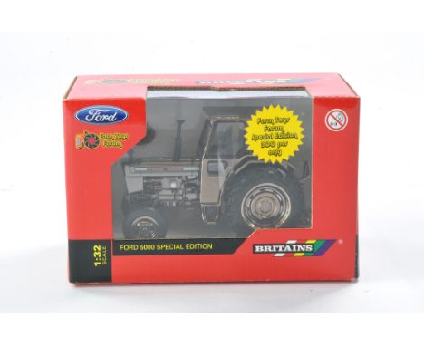 Britains Farm Toys Forum 1/32 Farm Issue comprising No. 42599 Ford 5000 Gun Metal Tractor. Excellent and sealed within box, n