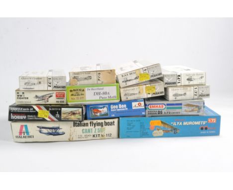 A group of thirteen plastic model kits of aircraft theme from various makers. All look to be complete and unstarted. 