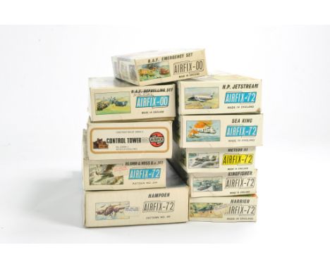 Airfix Vintage Plastic Model Kits comprising ten boxed issues, including RAF Emergency Set, HP Jetstream, Seaking x 2, Meteor