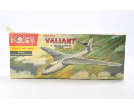 FROG Vintage Plastic Model Kit in 1/96 comprising Vickers Valiant V Bomber. Complete and Unstarted, still in wrapper. 