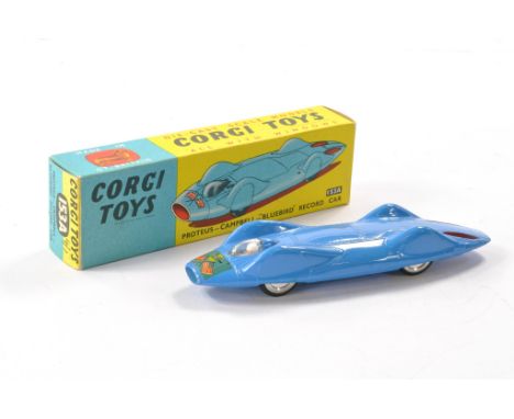 Corgi No. 153A Proteus - Campbell Bluebird Record Car. Generally excellent with little sign of wear in excellent box, includi