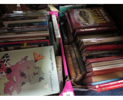 Two trays of vintage books mainly of local history of Shropshire and Staffordshire