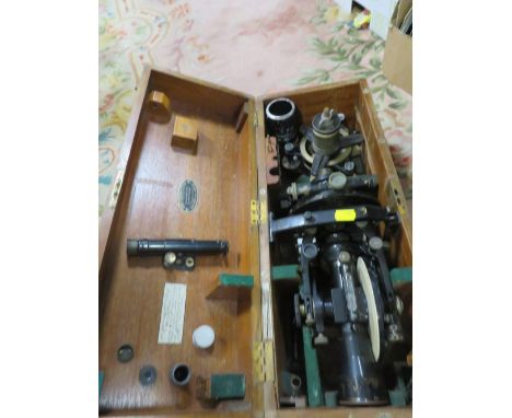 A vintage cased surveying telescope by Cooke Troughton &amp; Simms 