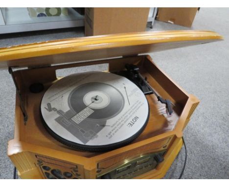 A modern retro style CD/record player (untested) 