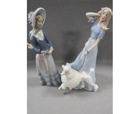 A Lladro figure together with another example (2) 