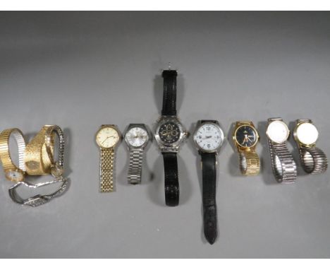 A selection of modern wrist watches to include Rotary and Seiko 