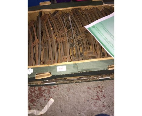 THREE BOXES OF HORNBY O GAUGE MODEL RAILWAY TRACK   T3