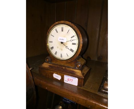 ROUND OAK SMALL MANTEL CLOCK