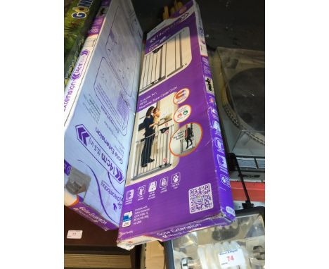 2 BOXED SAFETY GATE EXTENSION PIECES