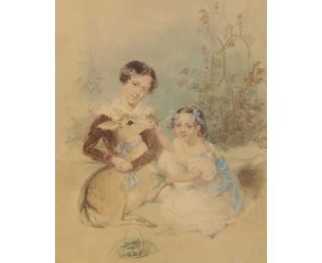 ENGLISH SCHOOL, 19TH CENTURY A portrait study of Cadogan Hodgson Cadogan and Elizabeth Sarah Cadogan, the children of Major H