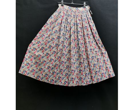 Christian Dior Boutique cotton skirt with multi coloured pattern design. 64cm waist. Made in France. Good used condition. 