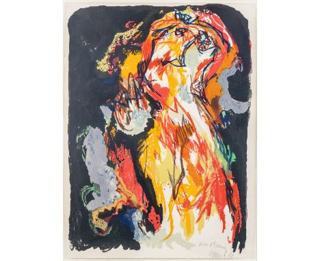 Karel APPEL (1921-2006) 'Femme'  a lithograph, made in 125 pieces. Signed 'Bon A Tirer, Appel'. Bon a Tirer meaning the work 