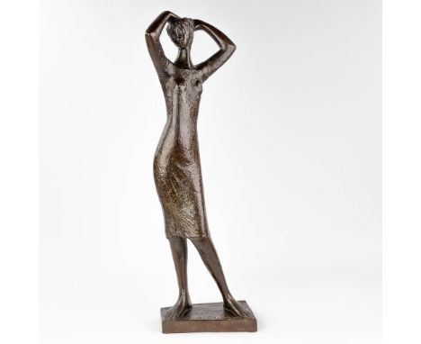 Jos DE DECKER (1912-2000) 'Femme' patinated bronze, Signed Jos De Decker and&nbsp;cire perdue, 1970. With foundry mark.&nbsp;