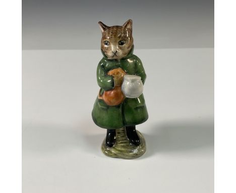 A finely crafted Beswick Beatrix Potter figurine depicting Simpkin, the mischievous cat from Beatrix Potter's classic tale "T