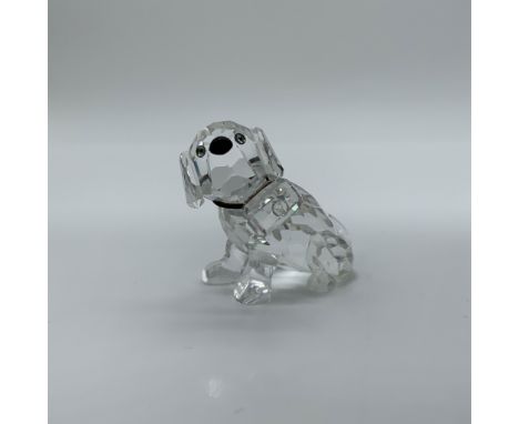 This charming Swarovski crystal St Bernard puppy is a delightful member of the Petâ€™s Corner collection. Crafted from clear 
