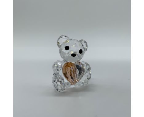 This charming Swarovski crystal figurine, From The Heart Kris Bear, was a limited edition release. Designed by Heinz Tabertsh