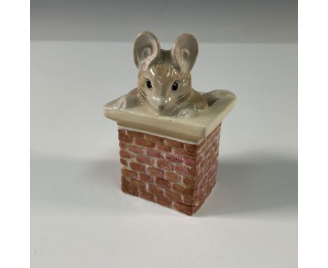 A delightful Beswick Beatrix Potter figurine featuring Tom Thumb, one of the mischievous mice from Beatrix Potter's classic s