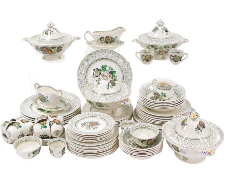 A Masons ironstone Paynlsey pattern dinner and coffee service, including four vegetable tureens and covers, two sauce boats o