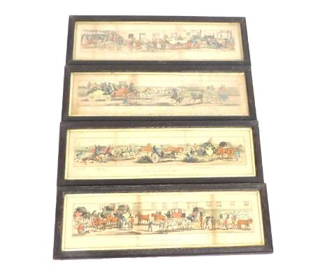 After John Dean Paul. A Trip to Brighton, plates 1-4 coloured prints, initially published by Thomas McLean, London 1824, 15cm
