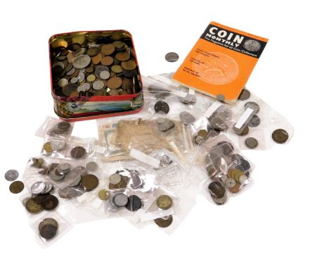 British and world silver and copper coinage, together with WWII Japanese Government and Chinese bank notes, and British milit