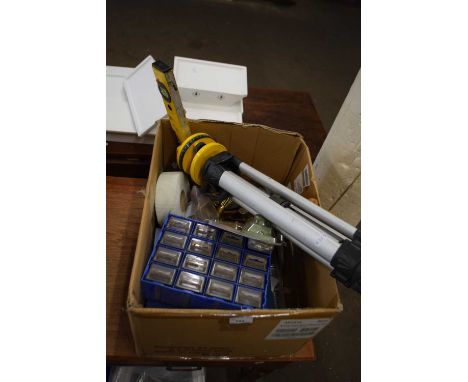 Surveyors level together with other workshop items
