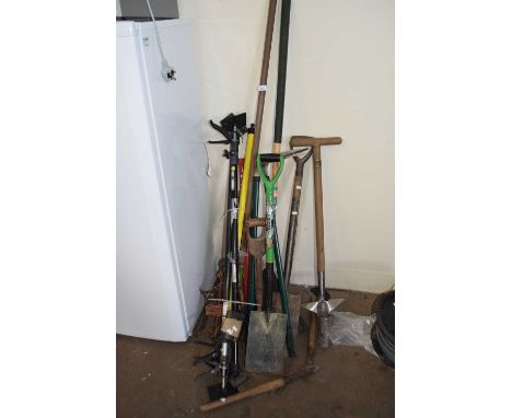 A quantity of assorted gardening tools