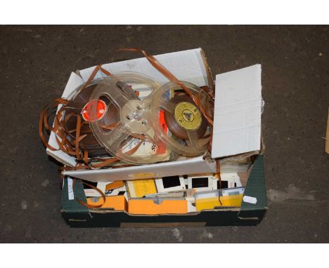 Qty mixed projector slides and tapes