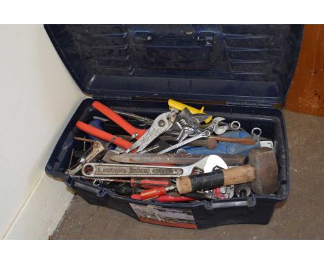 Toolbox and a quantity of assorted hand tools