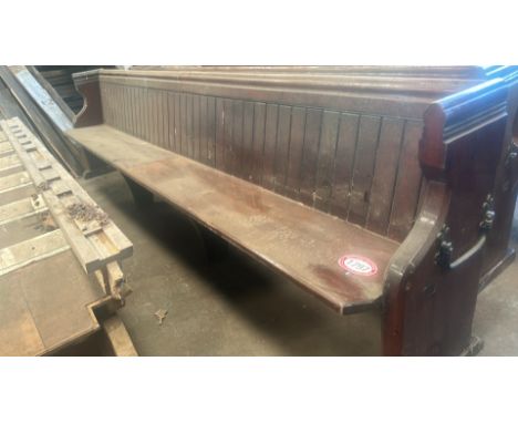 Church pew, 220cm L x 80cm H x 50cm D