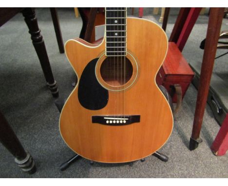 A Tanglewood TF2CSNLH electro acoustic guitar, left handed 