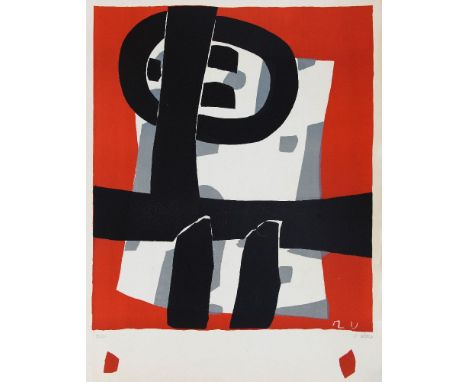 *Raoul Ubac (Belgian, 1911-1985)UNTITLEDLithograph printed in colours, 1950, signed, dated and numbered 40/50 in pencil, on w
