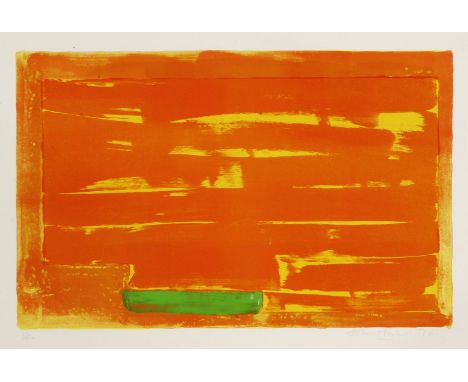 *John Hoyland (British, 1934-2011)UNTITLEDLithograph printed in colours with acrylic paint, 1976, signed, dated and numbered 
