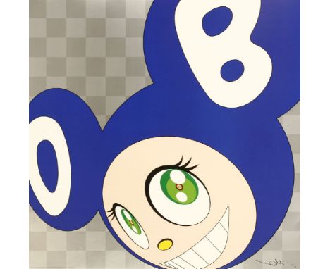 Takashi Murakami (Japanese, b.1962)AND THEN AND THEN AND THEN AND THEN AND THEN (BLUE)Offset lithograph printed in colours, 1