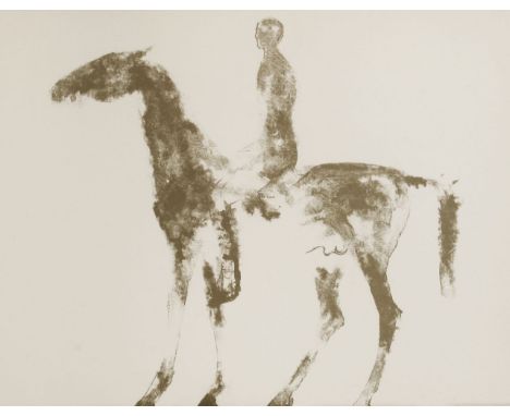 *Elisabeth Frink (British, 1930-1993)SMALL HORSE AND RIDER (WISEMAN 40)Lithograph printed in brown, 1970, on wove paper, the 