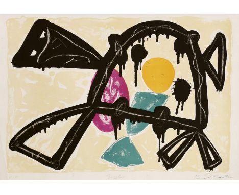 *Basil Beattie (British, b.1935)JUGGLERLithograph printed in colours, 1987, signed, titled and inscribed 'P.P.' in pencil, on