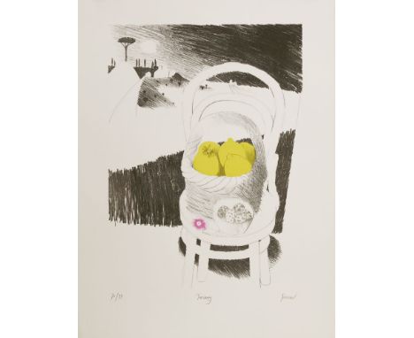 *Mary Fedden (British, 1915-2012)TUSCANYLithograph printed in colours, 1973, signed, titled and numbered 70/75 in pencil, pri