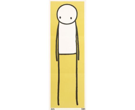 *Stik (British, b.1985)LOOK (YELLOW)Offset lithograph printed in colours, 2013, signed and dated in black ink, produced in co