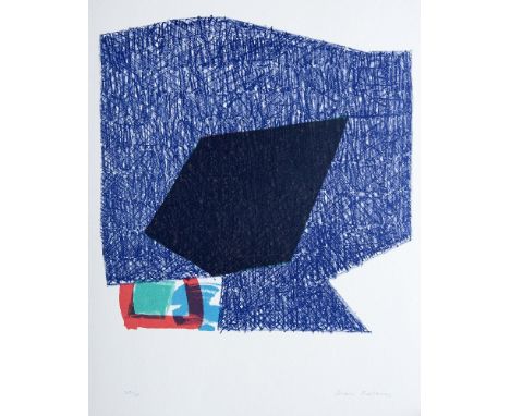 *Brian Fielding (British, 1933-1987)FIVE SIDED FORMLithograph printed in colours, 1982, signed and numbered 22/50 in pencil, 