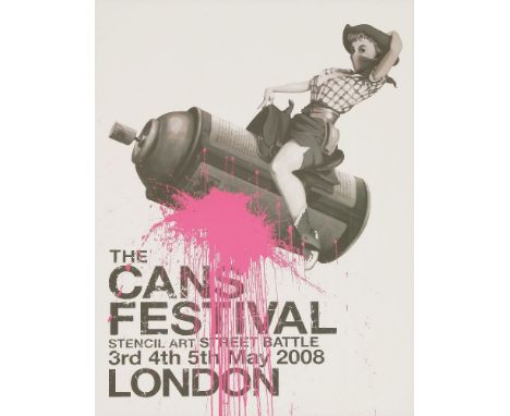 *After Banksy (British, b.1974)THE CANS FESTIVAL LONDON POSTEROffset lithograph printed in colours, 2008, for The Cans Festiv