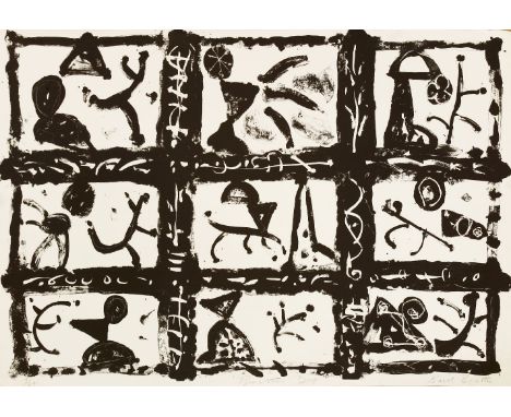 *Basil Beattie (British, b.1935)BREATHING DEEPLithograph, 1984, signed, titled and numbered 19/24 in pencil, printed by Curwe