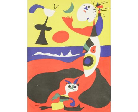 *Joan Miró (Spanish, 1893-1983)SUMMERLithograph with pochoir in colours, 1938, from the 'Verve Vol. I, No.3', printed by Mour