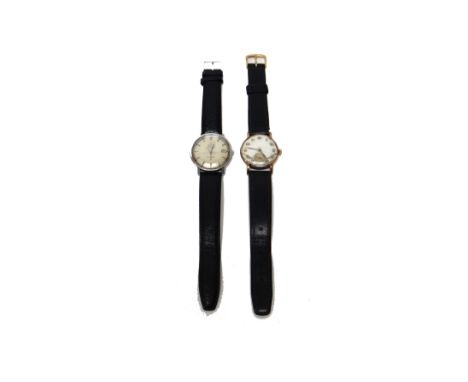 A gentleman's steel cased Omega Constellation wristwatch, the signed circular silvered dial with baton shaped numerals, centr