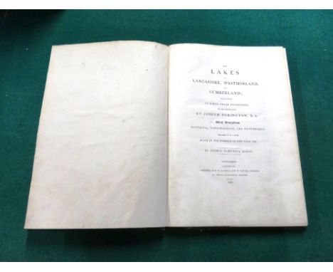 HORNE (T.H.)  The Lakes of Lancashire, Westmoreland, and Cumberland  . . .  the result of a tour  . . .  First Edition. 43 co